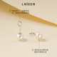 999 sterling silver natural freshwater pearl earrings, curved hook style earrings for pierced ears, prevent falling off, no need to remove silver earrings while sleeping