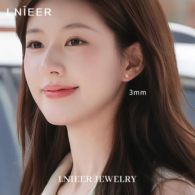 999 sterling silver Mermaid Tears earrings for women with pierced ears, exquisite and super shiny, high-end, no-removal earrings