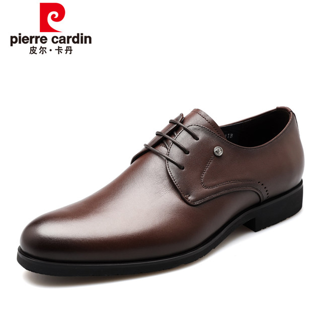 Pierre Cardin Men's Shoes Autumn Business Formal Leather Shoes Men's Genuine Leather Men's Cowhide Shoes Men's Office Derby Shoes Men's