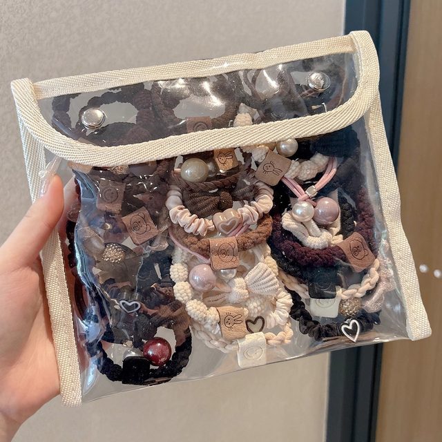 
Highly elastic and non-damaging hair rope for women 2025 new style hair tie rubber band hair tie high-end temperament hair rope headwear