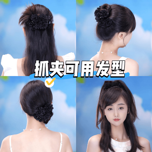 Rose Flower Small Clip Women's 2025 New Elf Ear Side Bangle Clip High-end Half-Tie Hairpin Headdress