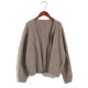 Simple, no button-up V-neck short loose sweater cardigan jacket spring and autumn women's sweater solid color top