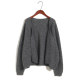 Simple, no button-up V-neck short loose sweater cardigan jacket spring and autumn women's sweater solid color top
