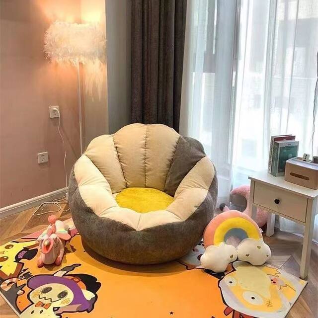 Single recliner tatami lazy sofa sleepable and lying bedroom small sofa bean bag sofa chair human dog kennel
