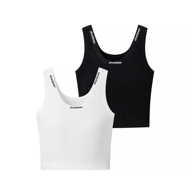 2025 summer new fashion versatile slim fit sport suspender short sleeveless sweet and spicy vest top
