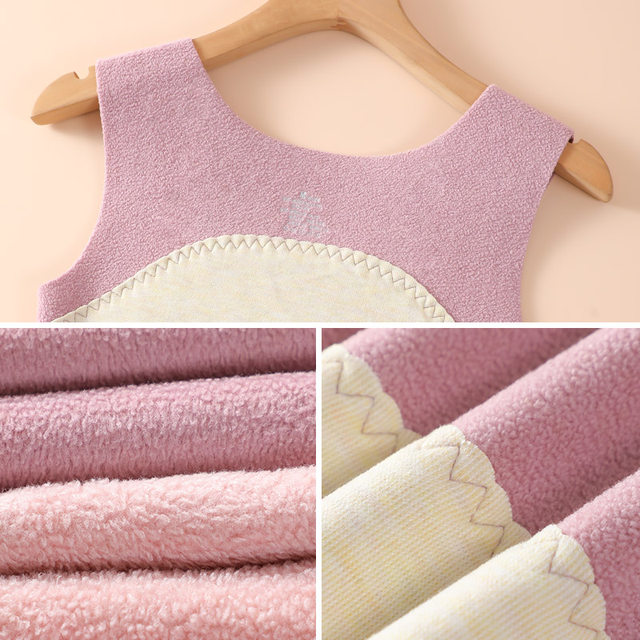 German velvet -warm vest female interior in winter plus velvet thick stomach, no trace, heat, heat, basewear cotton vest hanging