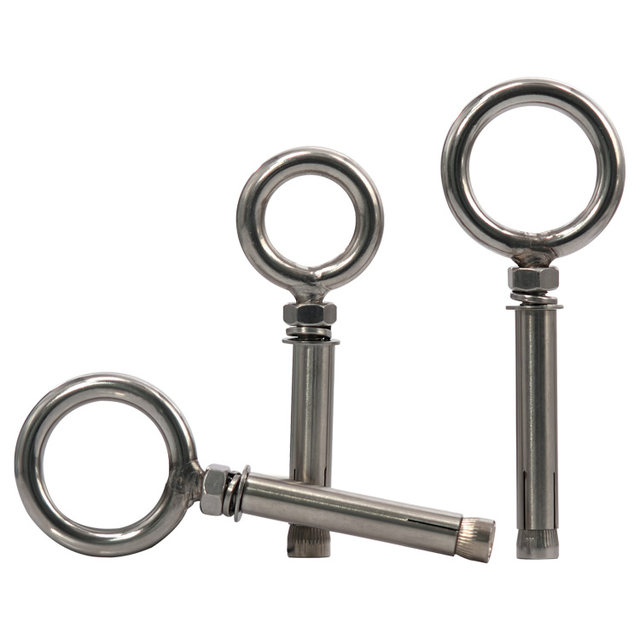 304 stainless steel welded ring expansion screw belt ring hook ring lengthening universal expansion bolt
