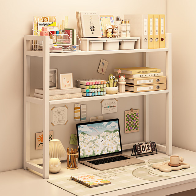 Office desktop multi -layer finishing frame Small shelves Simple ...