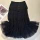 
Spring and summer mid-length mesh skirt design solid color skirt makes you look slim and simple and versatile cake skirt for women