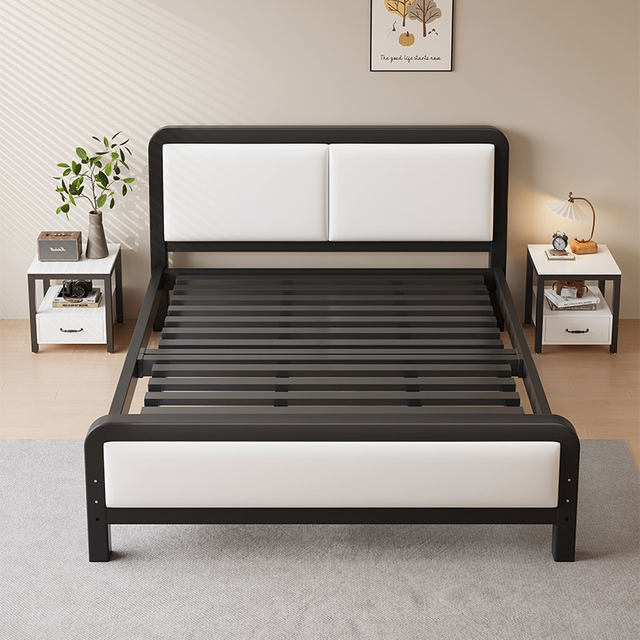 Bed 1.8 meters iron bed iron bed thickened reinforced double bed 1.5 single Nordic Internet celebrity modern simple iron frame bed