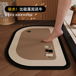 Bathroom Floor Mat, High-End Absorbent Foot Mat for Bathroom Entrance, Special Non-Slip Mat for Shower and Toilet