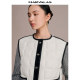 Mandesy splicing design down jacket 2025 winter new wool knitted thick splicing long-sleeved short jacket