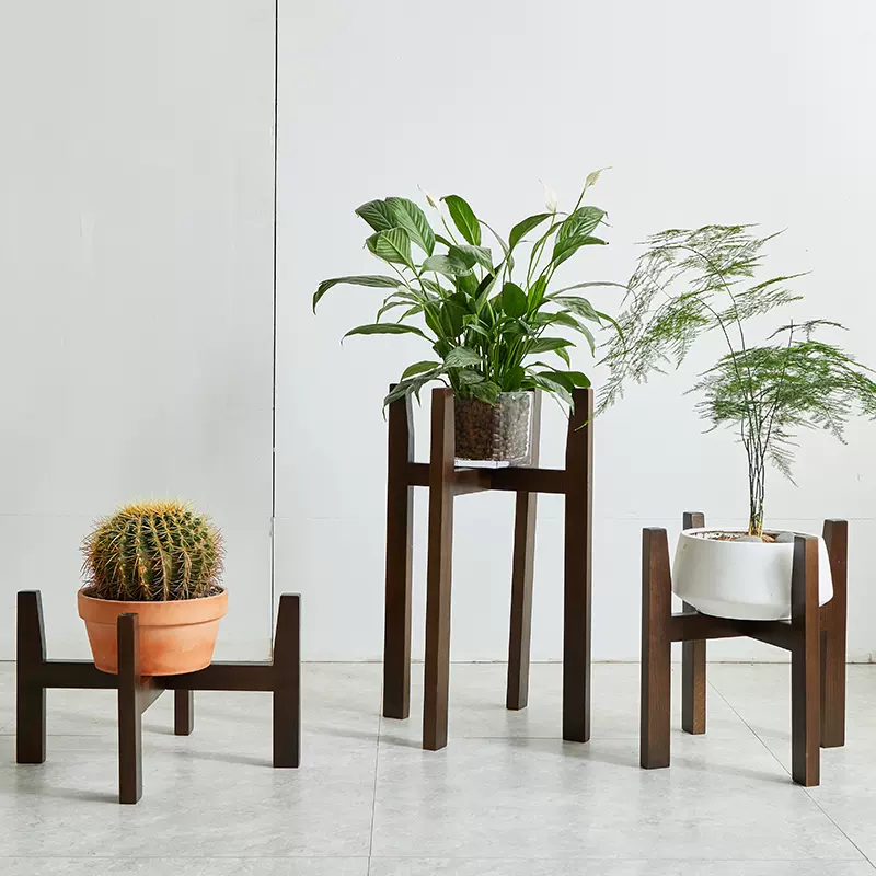 北欧实木十字花架客厅落地花盆架盆栽支架托架摆件架子多 北欧实木十字花架客厅落地花盆架盆栽支架托架摆件架子多