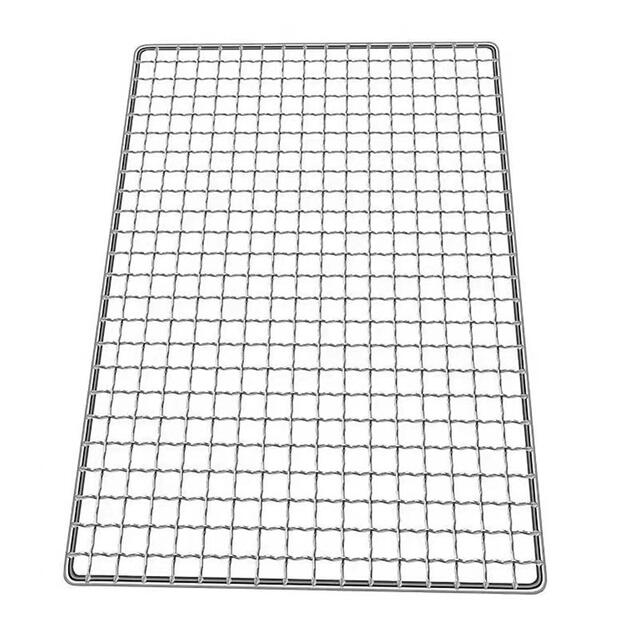 Rectangular Mesh Grid 304 stainless steel barbecue mesh rectangular oven grid mesh outdoor ...