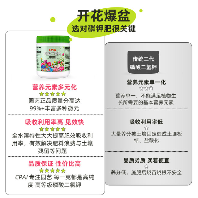 CPAI Potassium Dihydrogen Phosphate Fertilizer Special Genuine Agricultural Fruit Tree Vegetable Flowers Fertilizer Nitrogen Phosphate Potassium Fertilizer Fertilizer