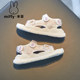 Miffy children's shoes 2025 summer new style girls cartoon fashion sandals Velcro open-toe princess beach shoes