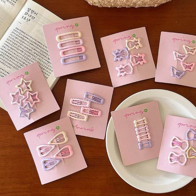 Star hair clip cute bangs clip forehead side clip female side broken hair clip small clip hair accessories bb clip children's hair accessories