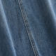 Iran 2025 summer new high-waisted slim pocket embroidery design mid-length denim slit skirt