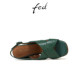 
Fed thick-soled fish mouth sandals summer new women's shoes fashionable square toe wedge sandals women's model S0505-YAB265