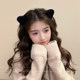 Plush princess head cat ears hairy small scratch clip women's hair card autumn and winter hair accessories hair clip side bangs clip headdress