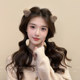Plush princess head cat ears hairy small scratch clip women's hair card autumn and winter hair accessories hair clip side bangs clip headdress