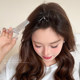 Korean high skull artifact hair root fluffy natural traceless eight-character bangs clip 2025 new hair positioning clip
