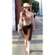 American retro hot girl design mesh high waist skirt summer new slim hip-covered skirt A-line short skirt for women