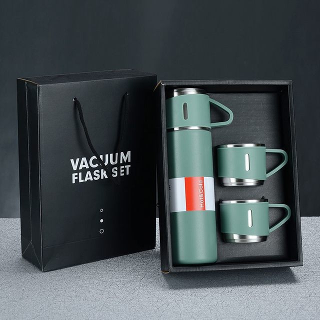 Thermos cup large size large capacity men's business thermos cup women's high-end business office thermos cup business gift box