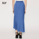 Sly spring new product elegant lady style high waist asymmetric fishtail half body skirt 030GSL31-5410
