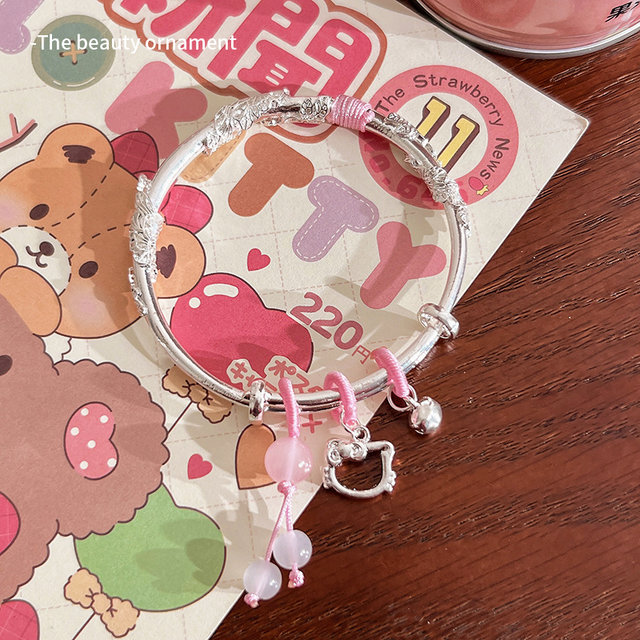 Valentine's Day Gift Kitty Cat Bracelet Women's 2025 New Couple Best Friend Bracelet Niche Design Bracelet