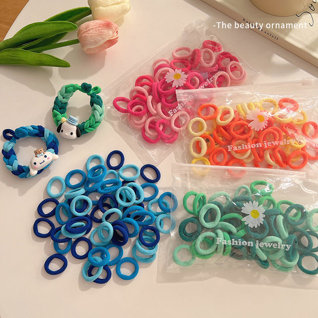 Cinnamon dog bracelet diy handmade gift braided hair rope for male and female friends couple bracelet Klein blue hair ring