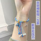 Mid-Autumn Festival colorful rope for couples Jade Rabbit Bracelet handmade gift woven hand rope diy material package