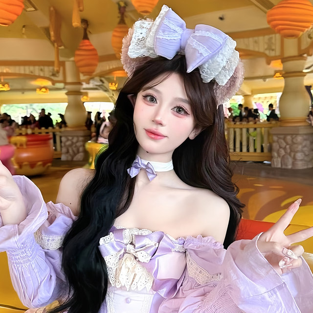 Disney Plush Headband Women's 2025 New Face Wash Amusement Park Headband Daffy Bear Sailor Hat Hairpin Hair Accessory