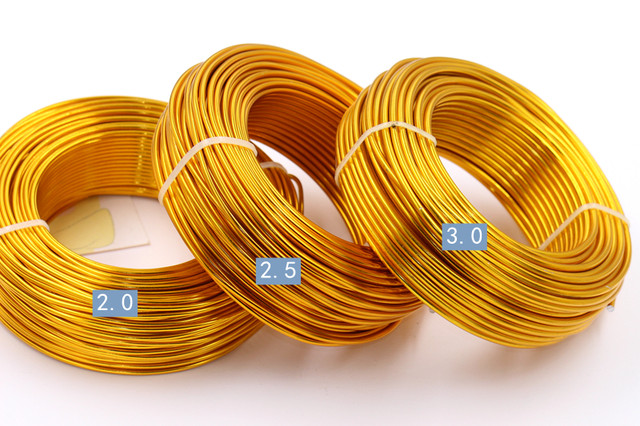 2.0/2.5/3mm Rough Color Color Circular Aluminum Line DIY Handmade Gardening Production Fortune Happy Tree Jinlong Swing
