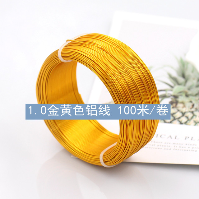 1mm round aluminum wire thin soft wire 0.6/0.7diy student handmade materials to make money and happiness tree ornaments