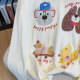 Cartoon printed long-sleeved T-shirt for women in summer lazy holiday sunscreen blouse loose large size 300 Jin [Jin equals 0.5 kg] fat mm top