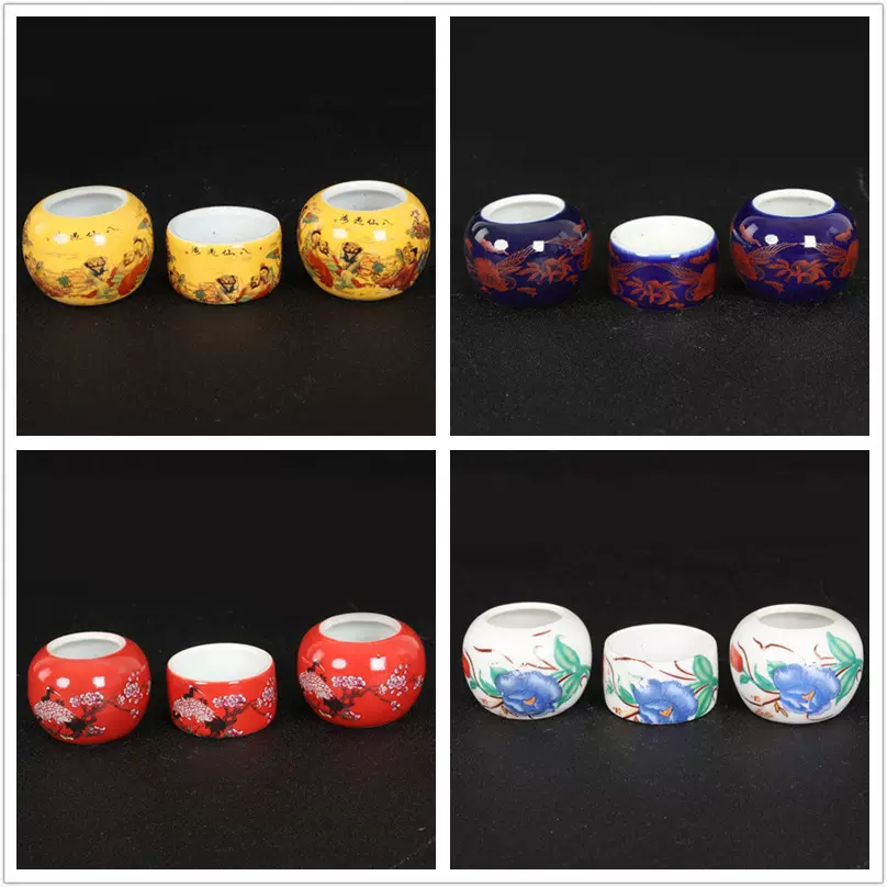 颠颏麻料百灵鸟食罐陶瓷玉鸟相思水杯食碗食