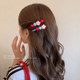 Rock Sugar Haw~Flower Hairpin Women's Side Clip Sweet Forehead Hairpin One-word Bangs Clip Headwear 2025 New Style