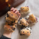 Cute leopard print kt cat face wash wrist strap hair belt artifact cuffs moisture-proof water high elastic hair loop head rope hair accessories