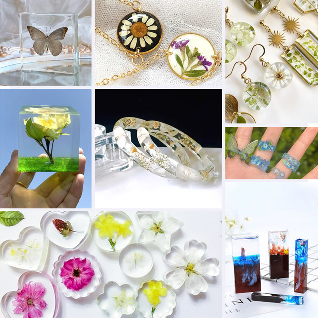 Insect specimen crystal glue high permeability epoxy resin ab glue handmade diy material plant mold set