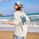 Tang Shi short-sleeved T-shirt female couple new summer back cartoon illustration early spring inner loose top base shirt