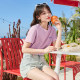 Tang Shi short-sleeved T-shirt female couple new summer back cartoon illustration early spring inner loose top base shirt