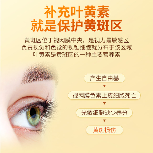 GNP Lutein Capsules for teenagers, adults, middle-aged and elderly people, protecting vision, moisturizing eyes 60 capsules