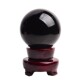Natural obsidian ornaments, raw stone crystal ball, feng shui desktop handle piece, anti-villain stone, smelting obsidian