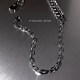 yyds silver removable extended chain necklace ins simple versatile bracelet extended chain cold style DIY accessories