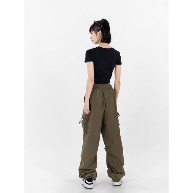 Black cotton hollow short-sleeved T-shirt for women in women's slim summer new high-waisted navel-exposed top ins Korean style