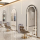 Barber shop mirror Internet celebrity beauty salon mirror trendy wall-mounted LED touch mirror hair salon special hair cutting mirror
