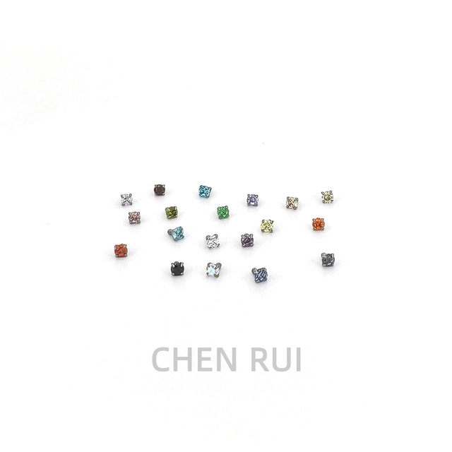 Lip nail titanium alloy punched niche punk style jewelry flashing inner spiral ear bone nail edge beautiful earrings mini