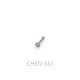 Lip nail titanium alloy punched niche punk style jewelry flashing inner spiral ear bone nail edge beautiful earrings mini
