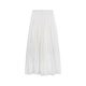 
Small fat large size white skirt for women in summer draped A-line skirt high waist slim and gentle style fluffy cake skirt